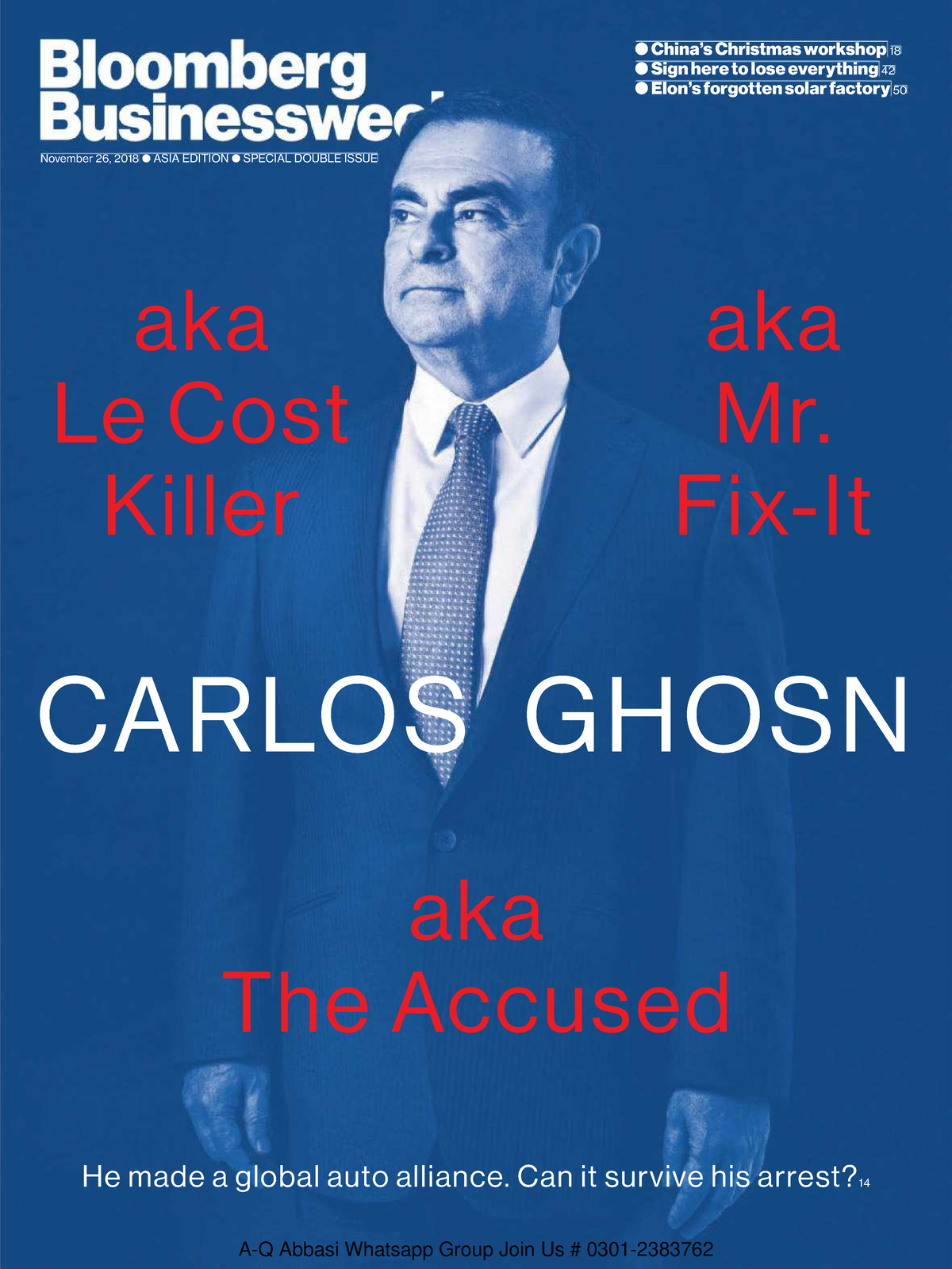 Bloomberg Businessweek Asia Edition aka Le Cost Killer CARLOS GHOSN