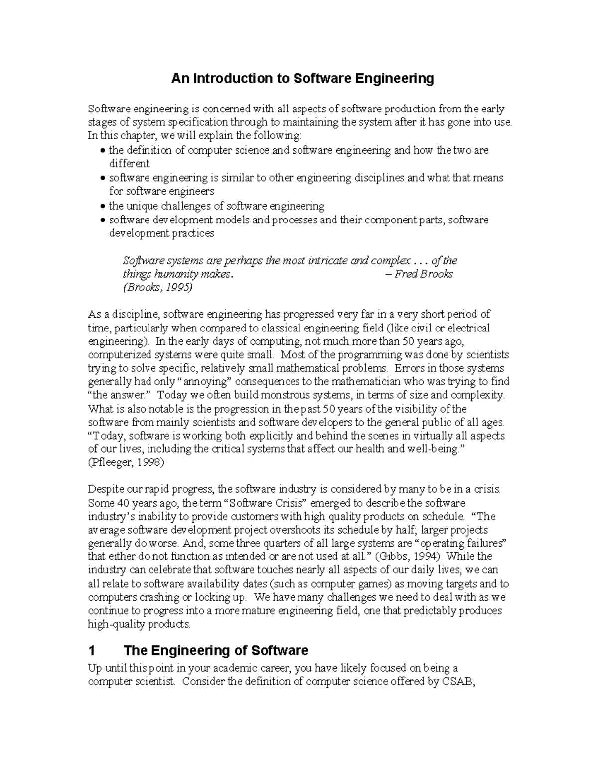 Introductionto Software Engineering - An Introduction to Software ...