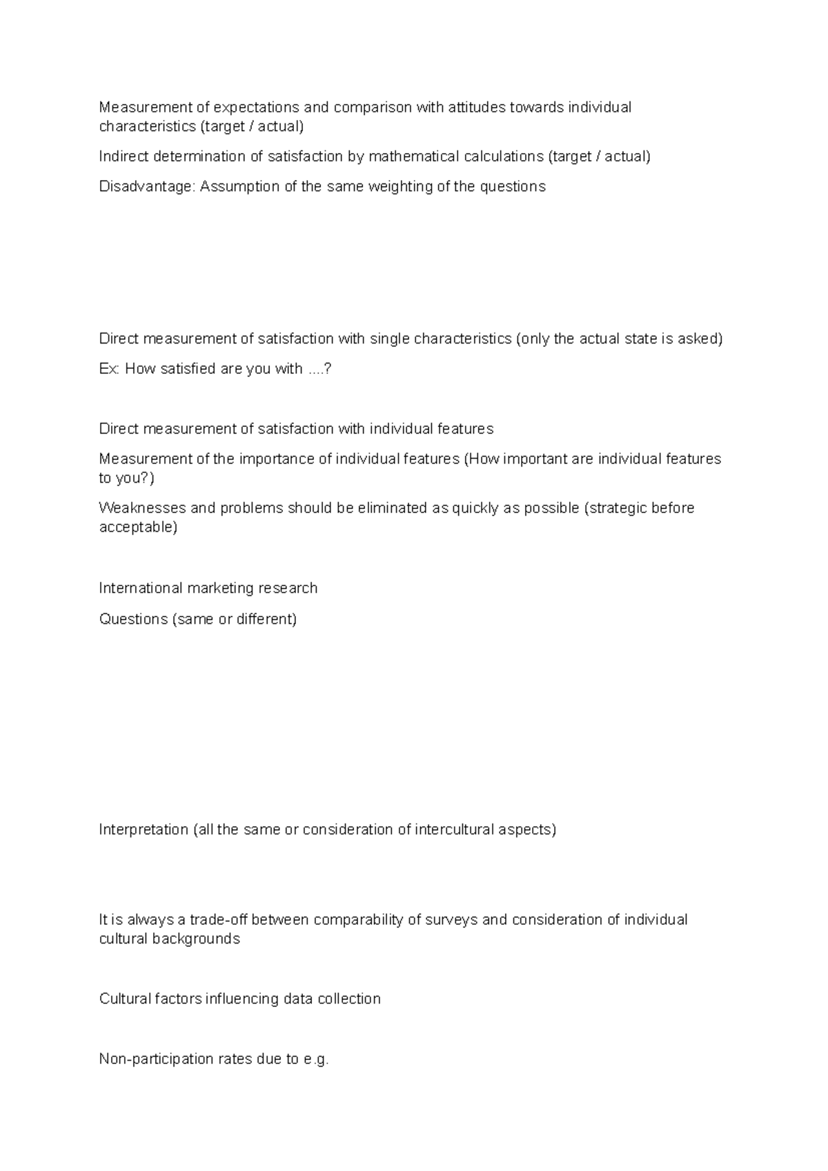 Measurement of expectations and comparison with attitudes towards ...