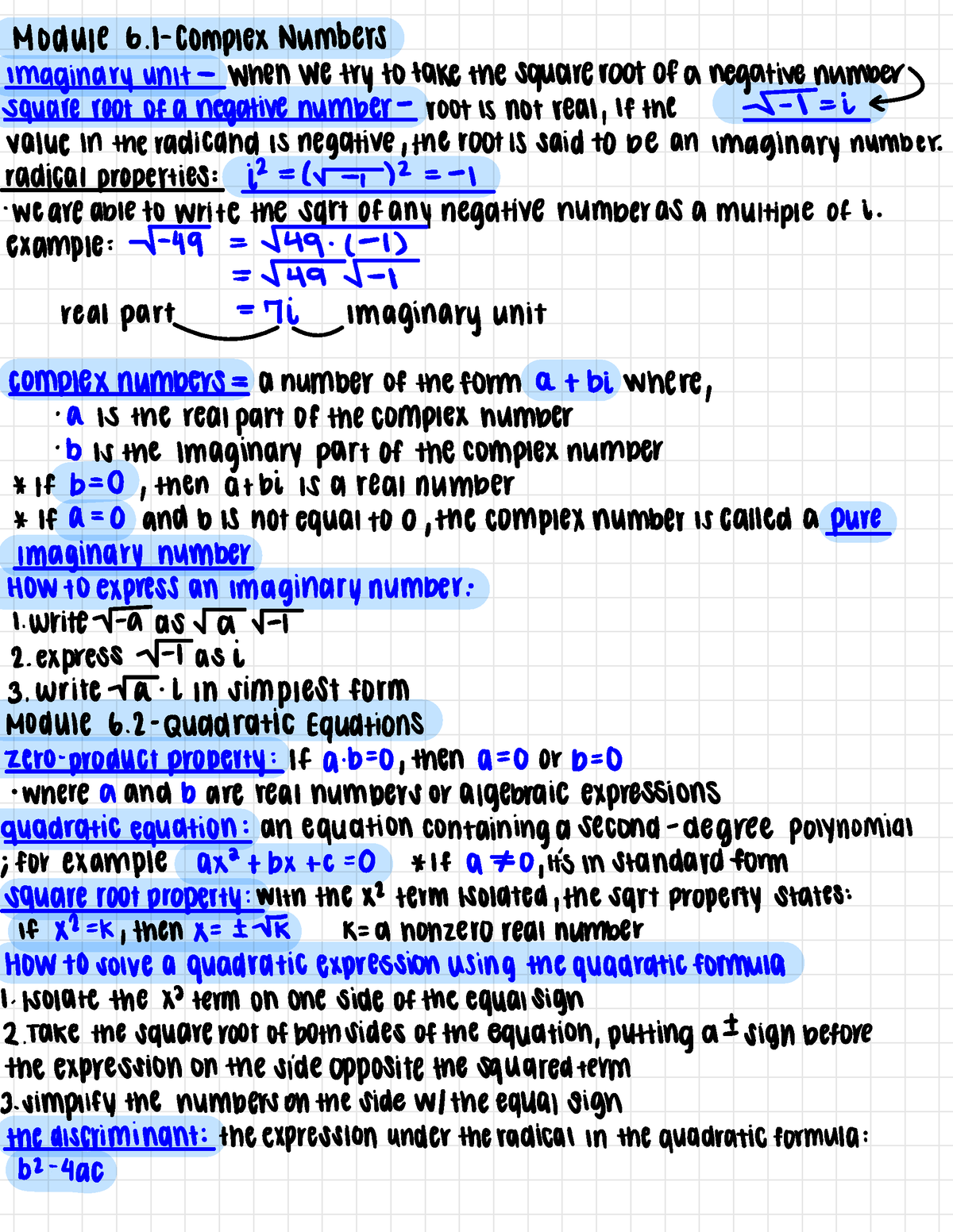 module 6 written assignment college algebra