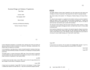 Statistical Design and Analysis of experiments Formelsamling ...
