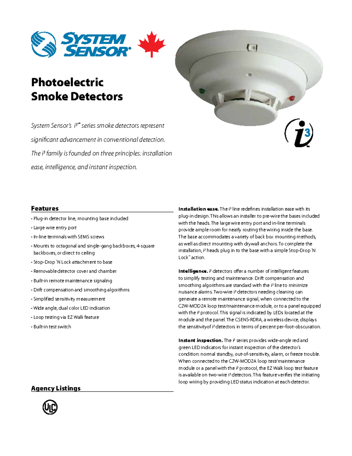 C4W-BA Ficha Tec - 1234567890 - Agency Listings Photoelectric Smoke ...