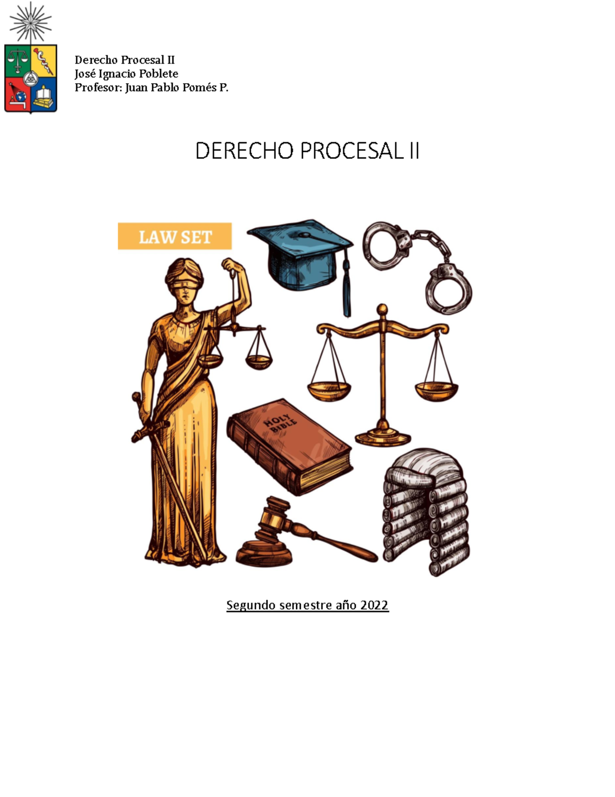 Derecho Procesal II - Derecho Procesal II José Ignacio Poblete Profesor ...