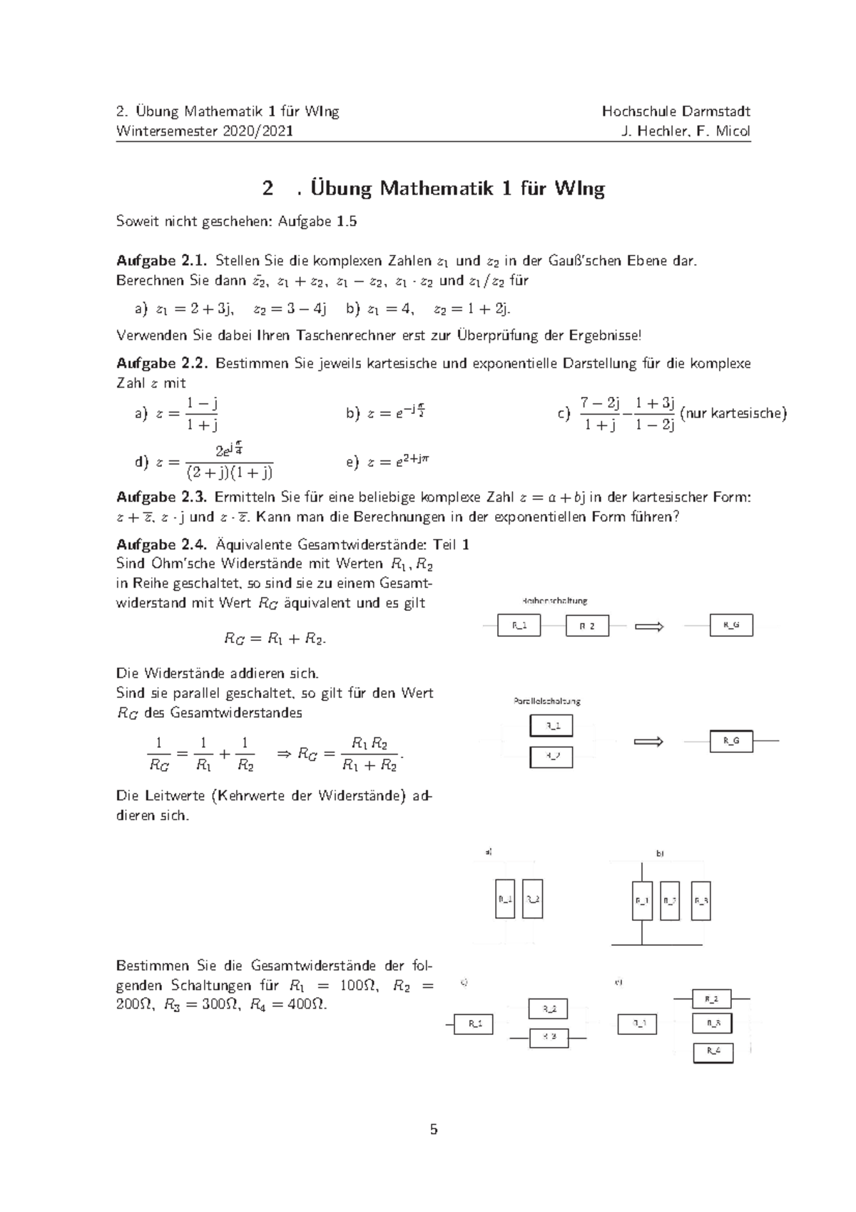 Ü02 WING WS2021 - Übung Wing - Übung Mathematik 1 Für WIng ...