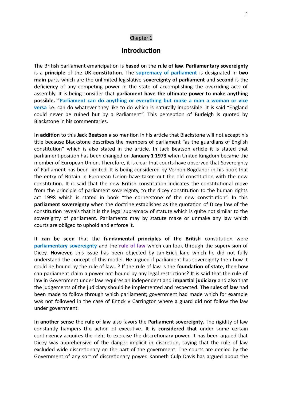 uk-constitution-law-chapter-1-introducion-the-briish-parliament