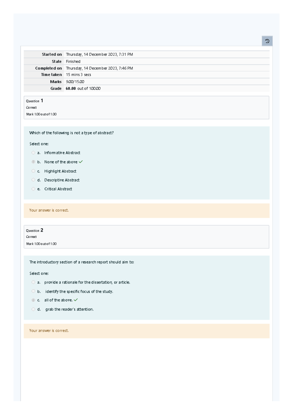 Prelim Quiz 2 BR - Started on Thursday, 14 December 2023, 7:31 PM State ...
