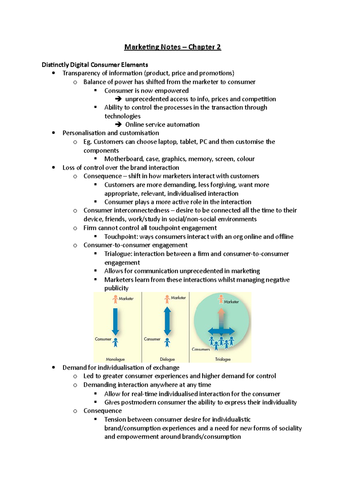 Marketing Chapter 2 - Marketing Notes – Chapter 2 Distinctly Digital ...