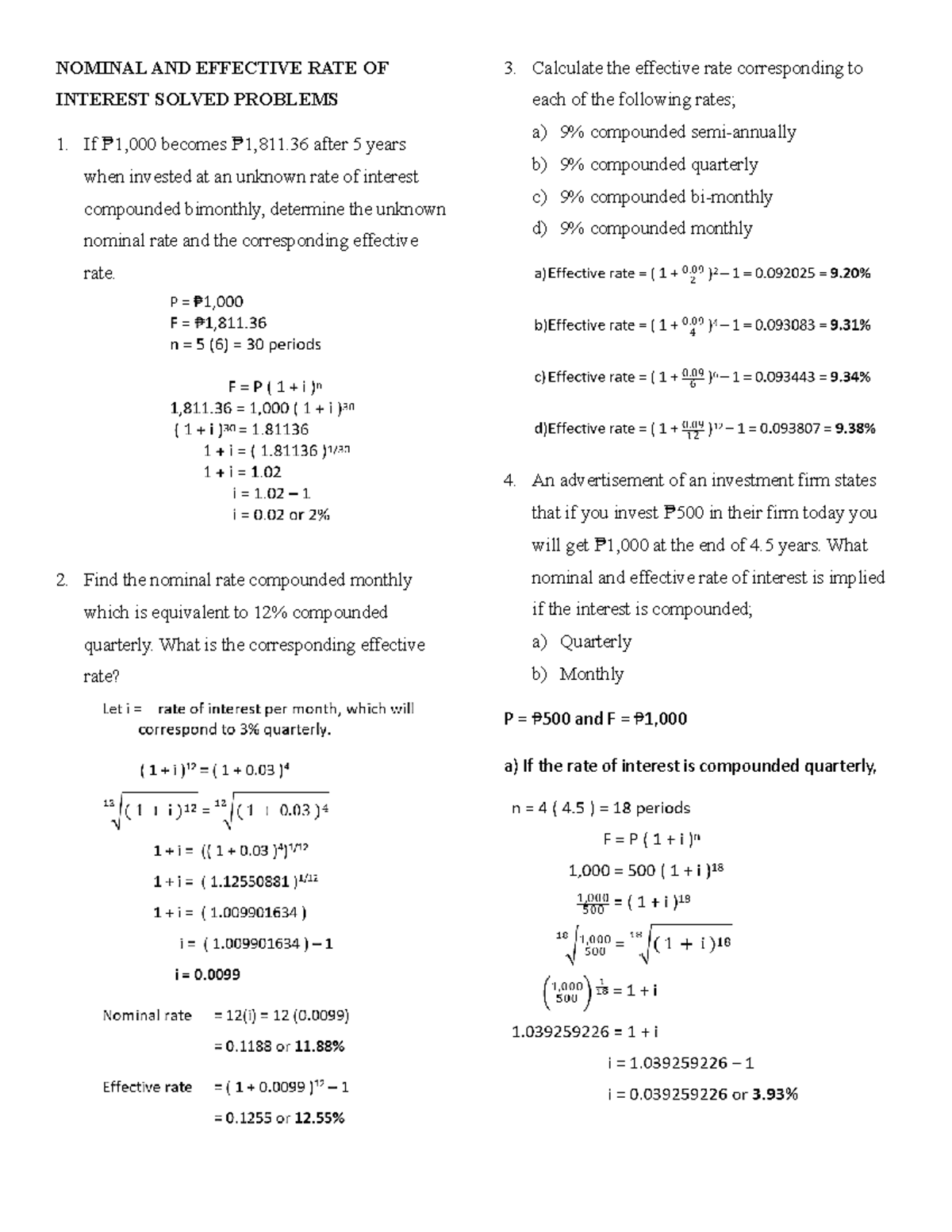 What Is Meant By Nominal Interest Rate