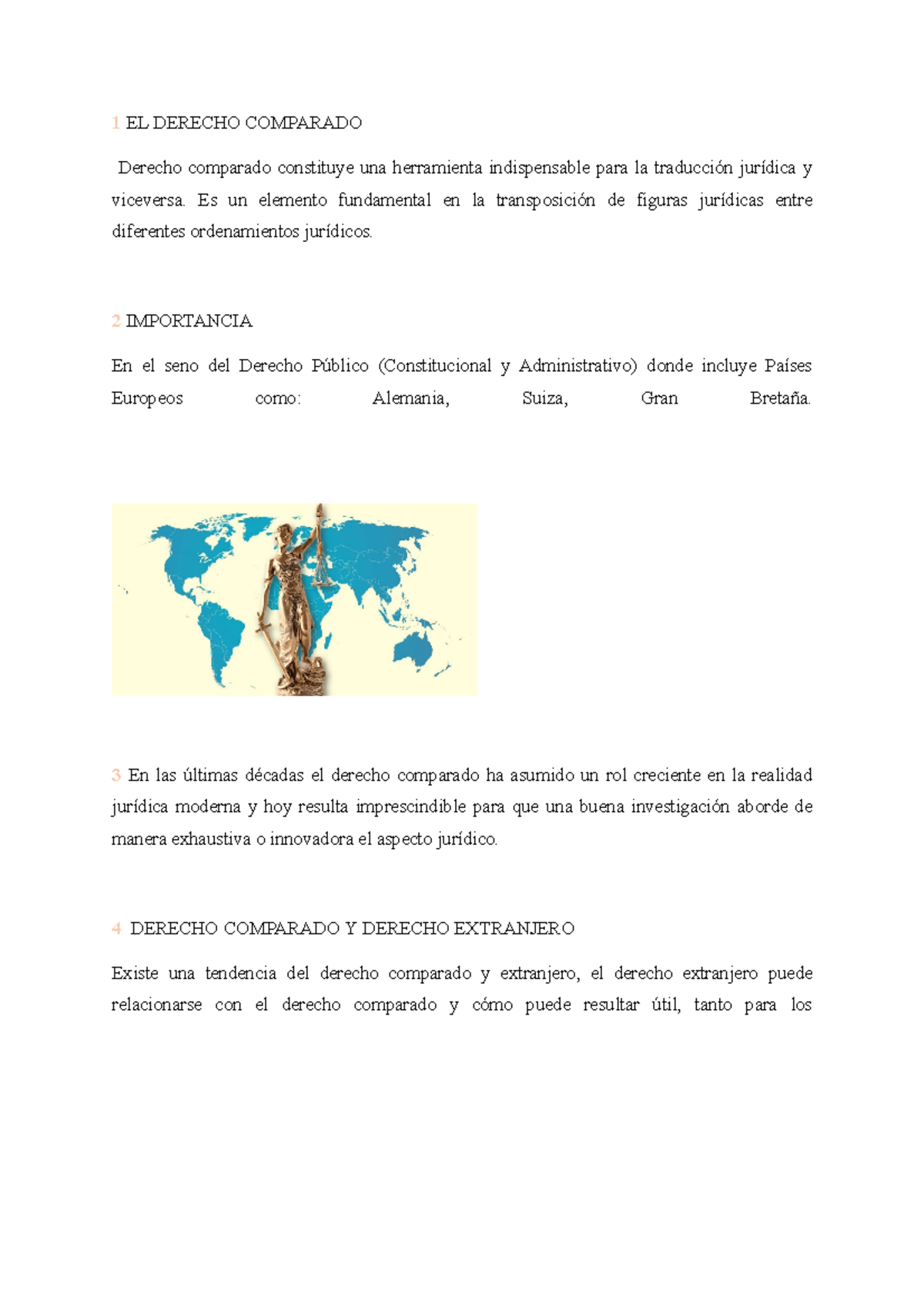 Derecho Comparado Exp - tarea - 1 EL DERECHO COMPARADO Derecho ...