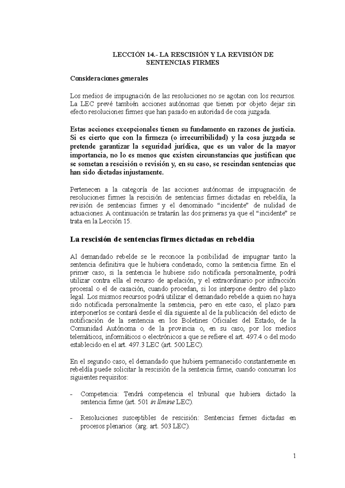 Lección 14 LECCION 14 LECCIÓN 14.