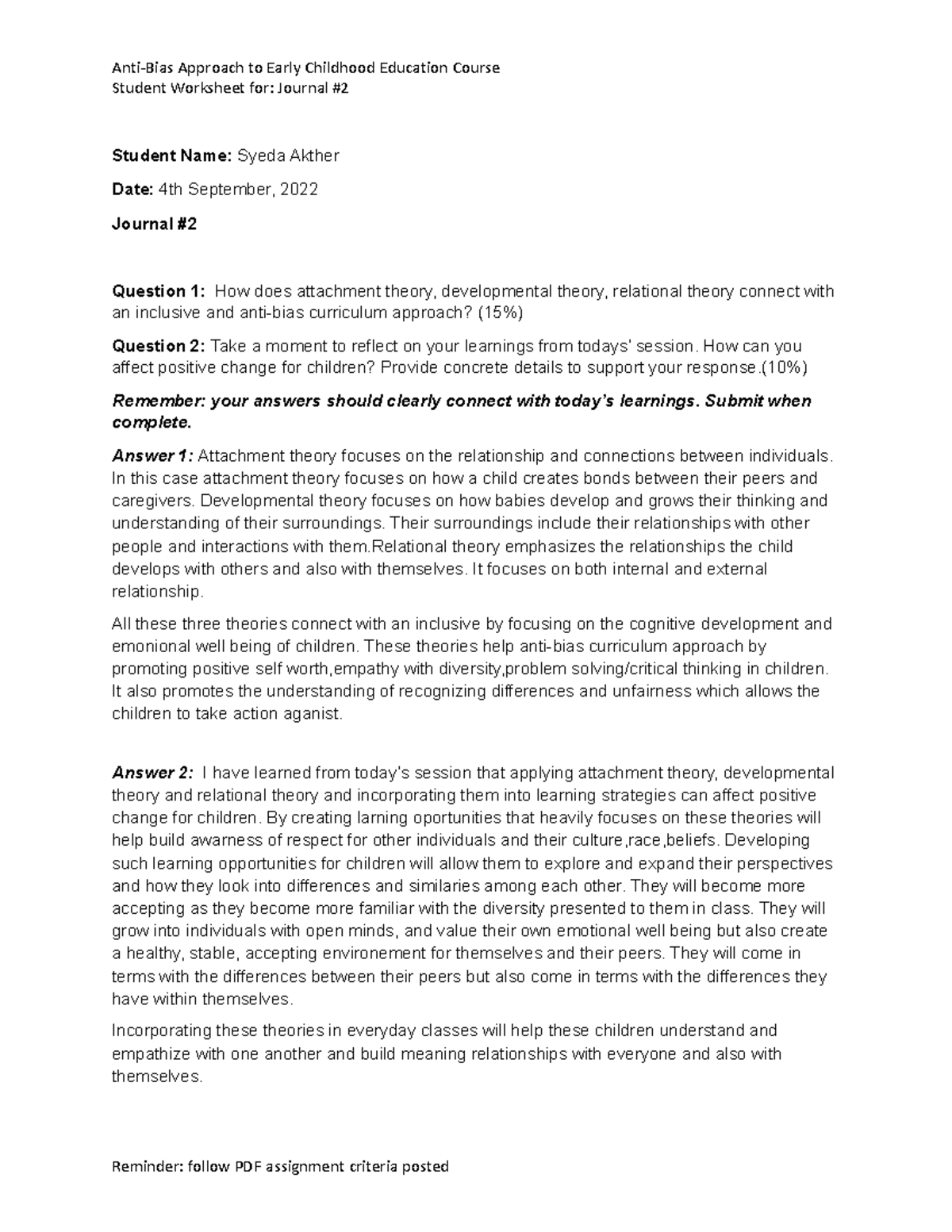 AntiBias Journal 2 Student worksheet (1).docx (1) AntiBias Approach to Early Childhood