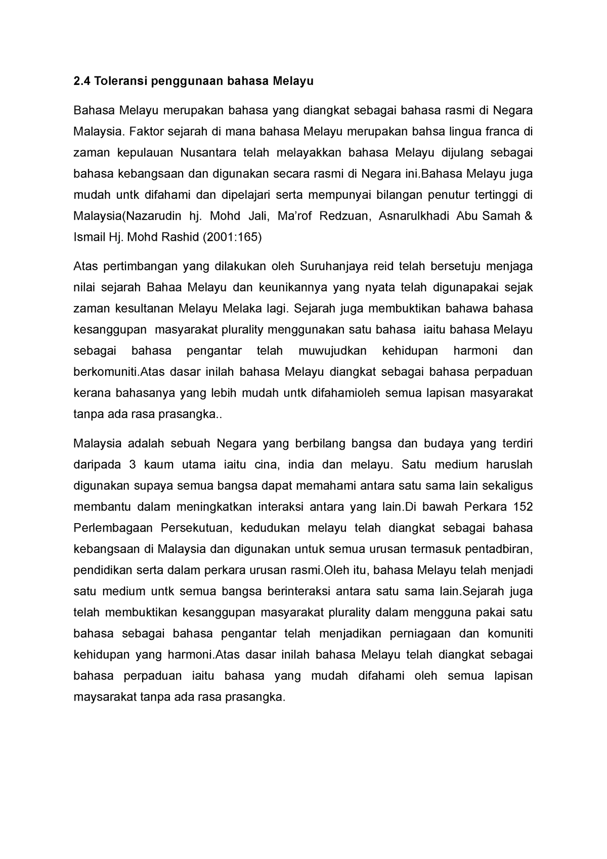 Asgmnt Awdawdawdawd 2 Toleransi Penggunaan Bahasa Melayu Bahasa