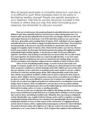 4-2 Short Paper - Kimberly Crossno 4-2 Short Paper: Seeking Health Care ...
