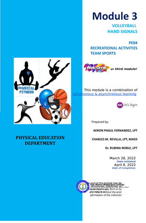 PE002- Module 3 - Module 3 Cariñosa PE 002 RHYTHMIC ACTIVITIES To Your ...