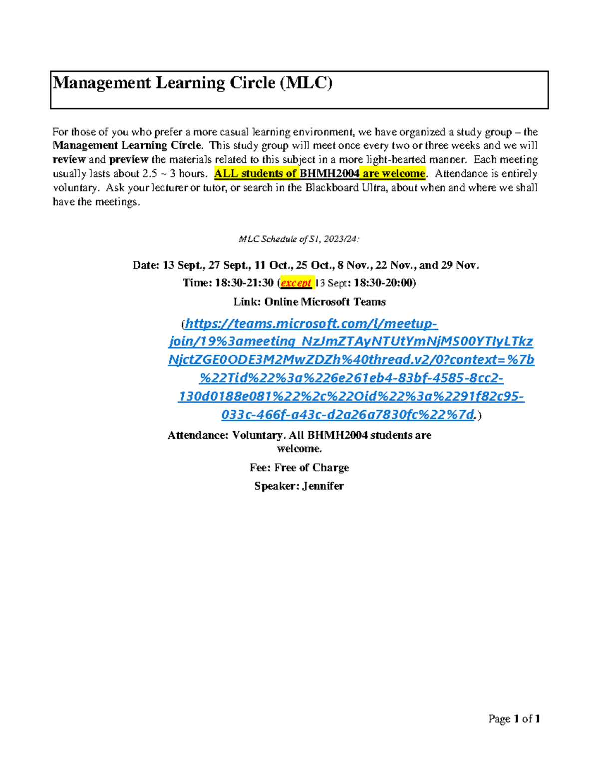 MLC schedule-2023224 S1-NEW - Page 1 of 1 Management Learning Circle ...