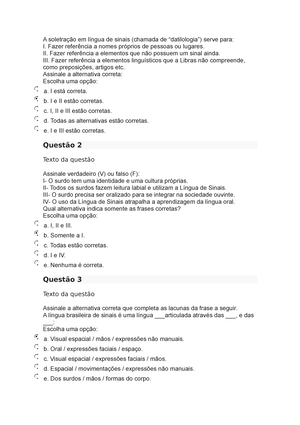 Questionário Unidade I – Estudos - ESTUDOS DISCIPLINARES VII 6670-10 ...