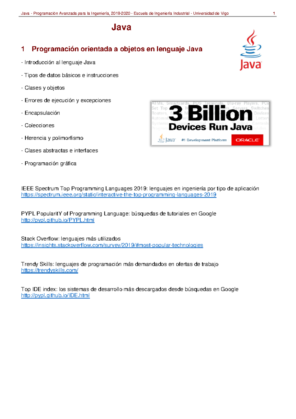 PAI-1920-Java - Apuntes de Java - Java 1 Programación orientada a ...