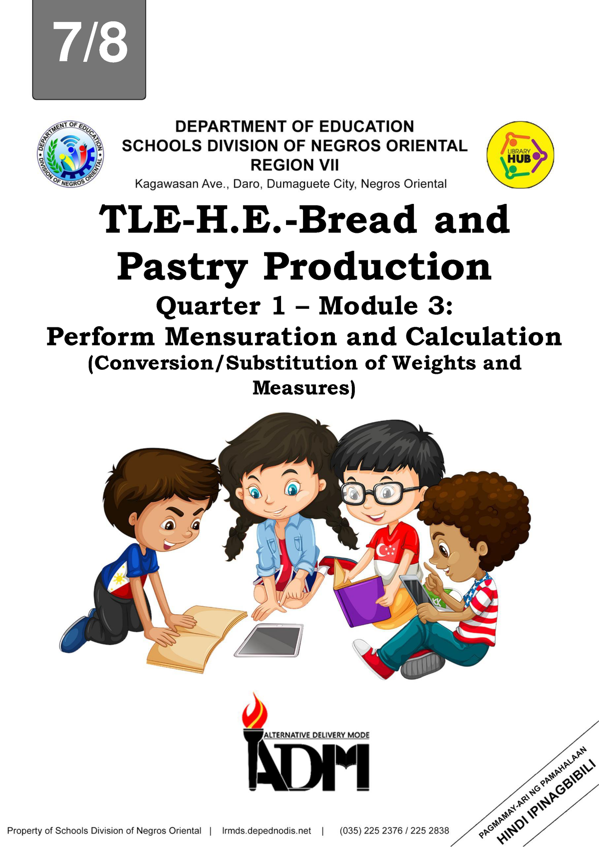 TLE7 Q1 W3 BPP - Bread And Pastry - 7/ TLE-H.-Bread And Pastry ...