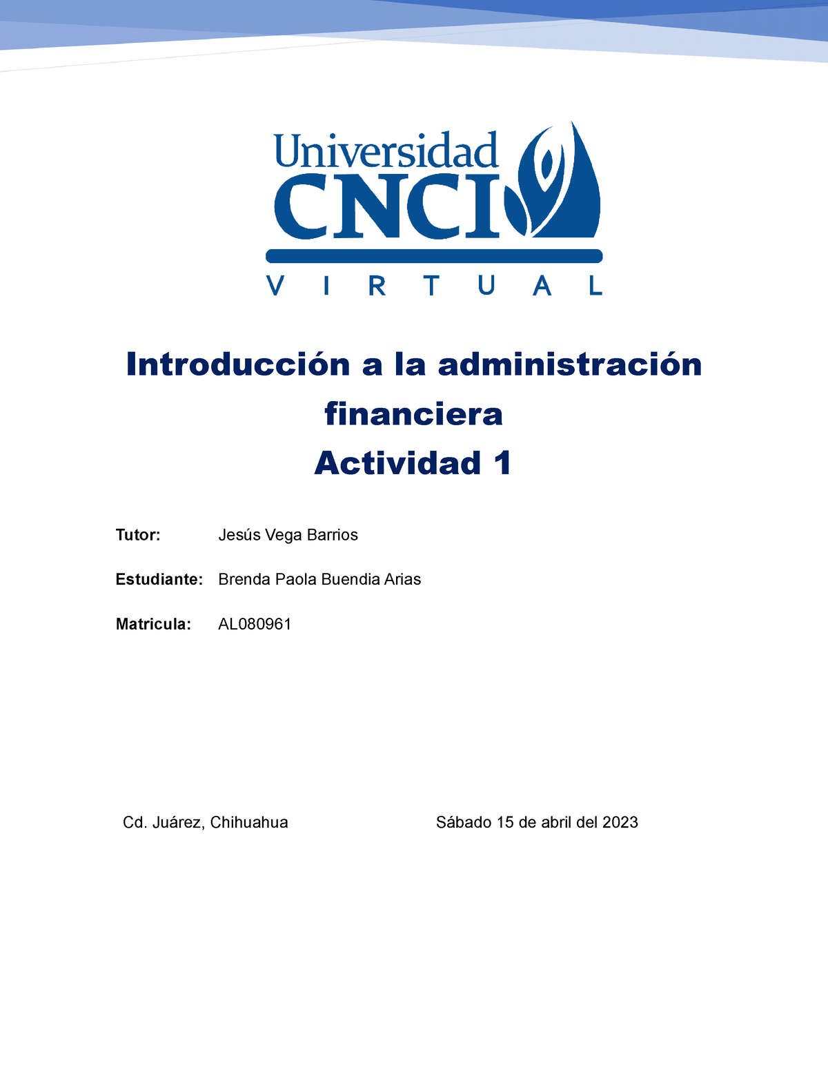 Actividad 1introduccion Financiera - Introducción A La Administración ...