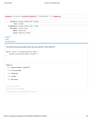 CS 1103-01 - AY2023-T2 Solutions For Assignment Unit 1 - CS 1103-01 ...