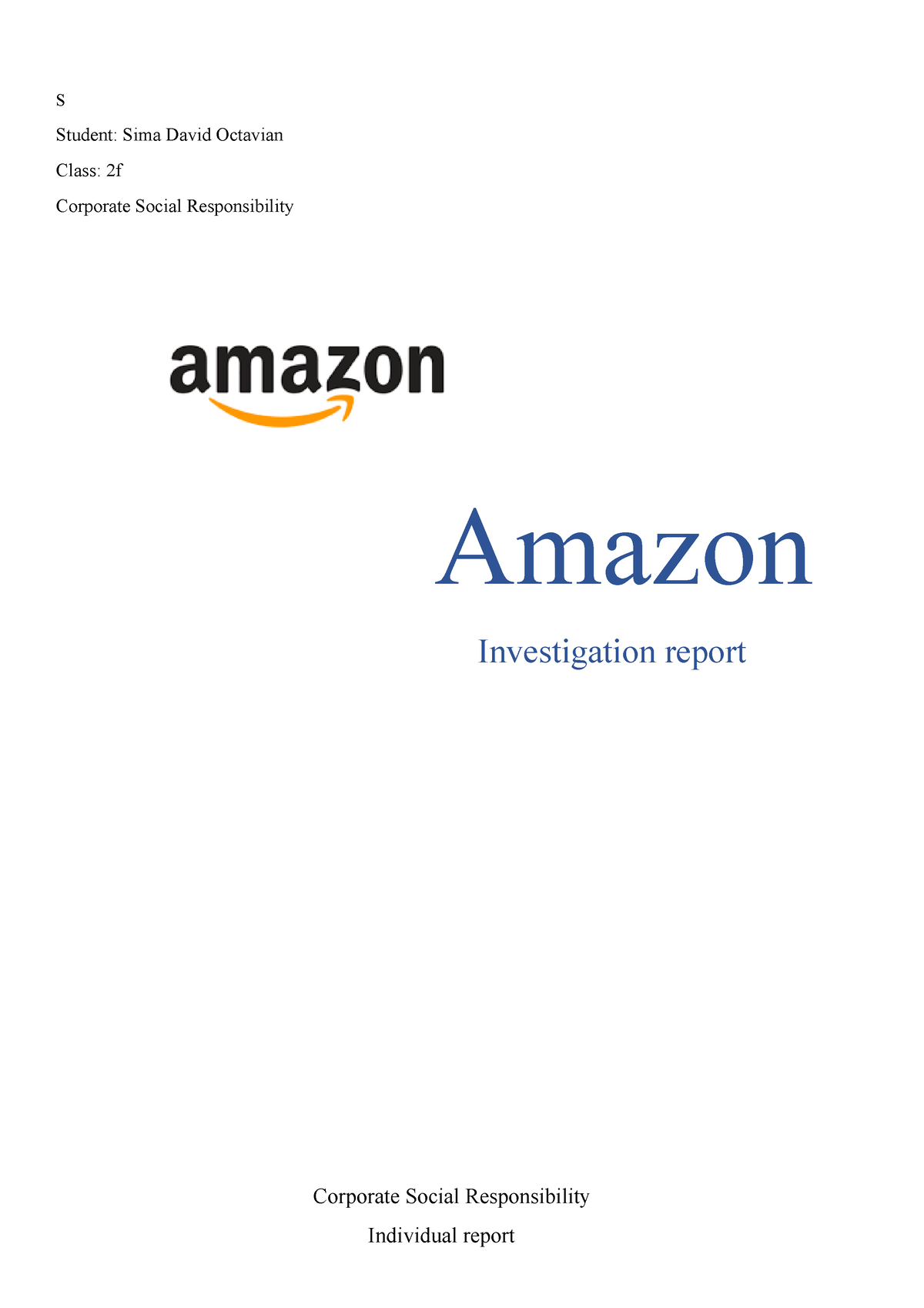 amazon csr essay