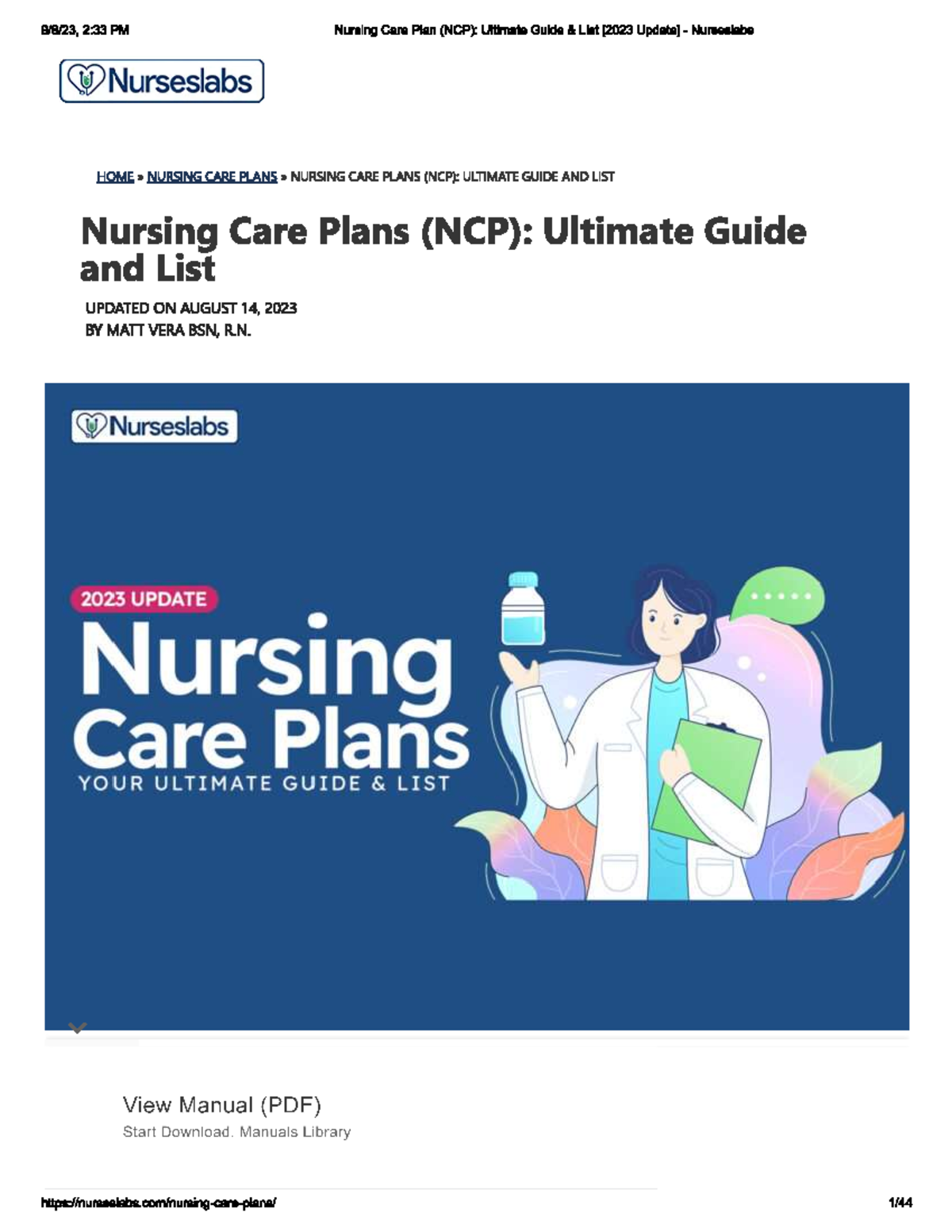 1 care plan CNUR 301 Studocu