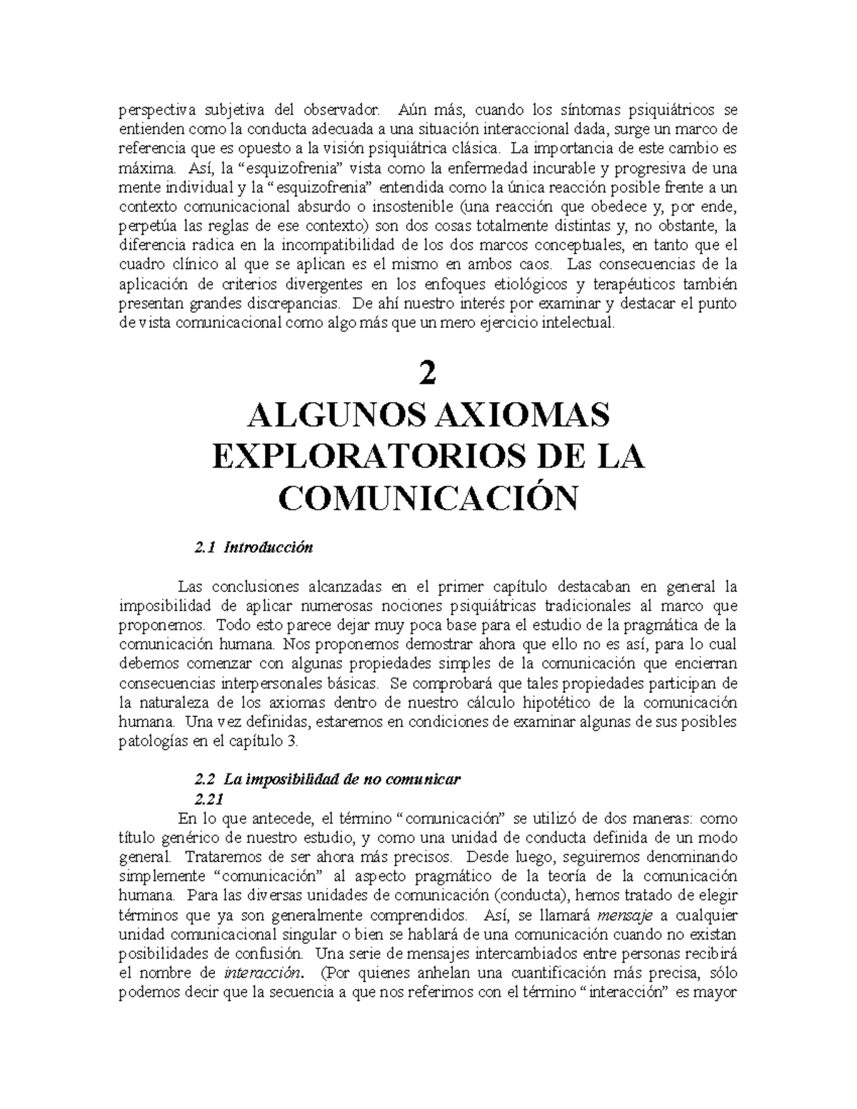 Teoria-de-la-comunicacion-humana-watzlawick - perspectiva subjetiva del ...