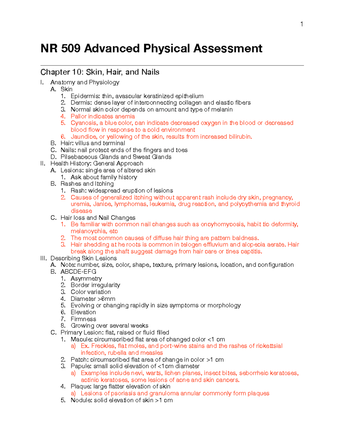 NR509 Chapter 10 - Lecture notes Week 2 - NR 509 Advanced Physical ...