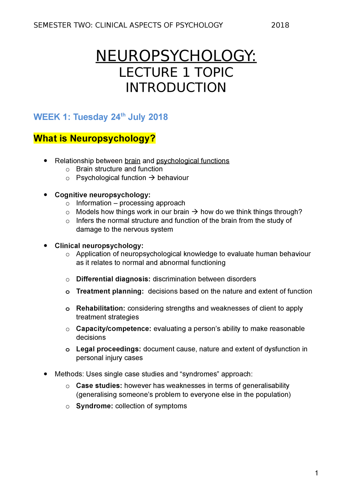 dissertation topics for neuropsychology