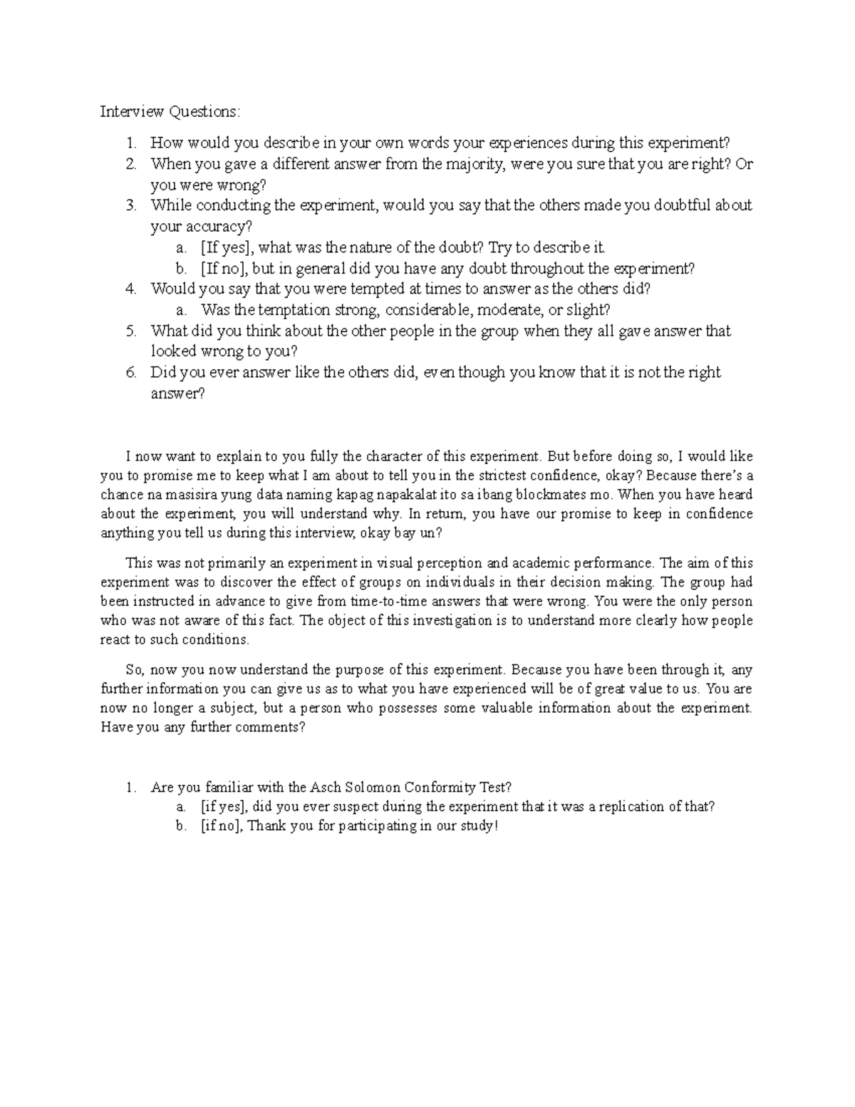 Interview Questions Expe lab Interview Questions How would you