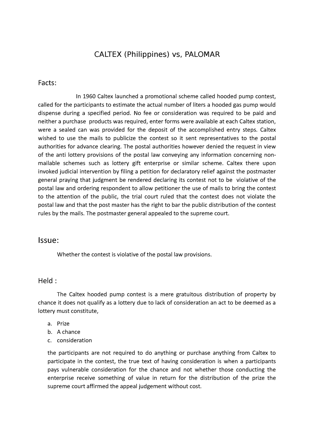 1. Caltex-Philippines-v-Palomar-G - CALTEX (Philippines) Vs, PALOMAR ...