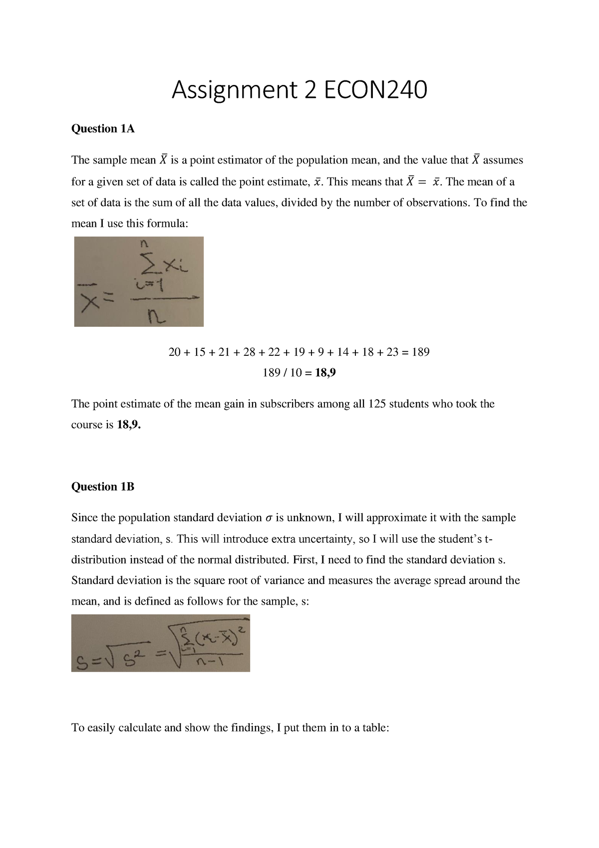 econ 3240 assignment 1