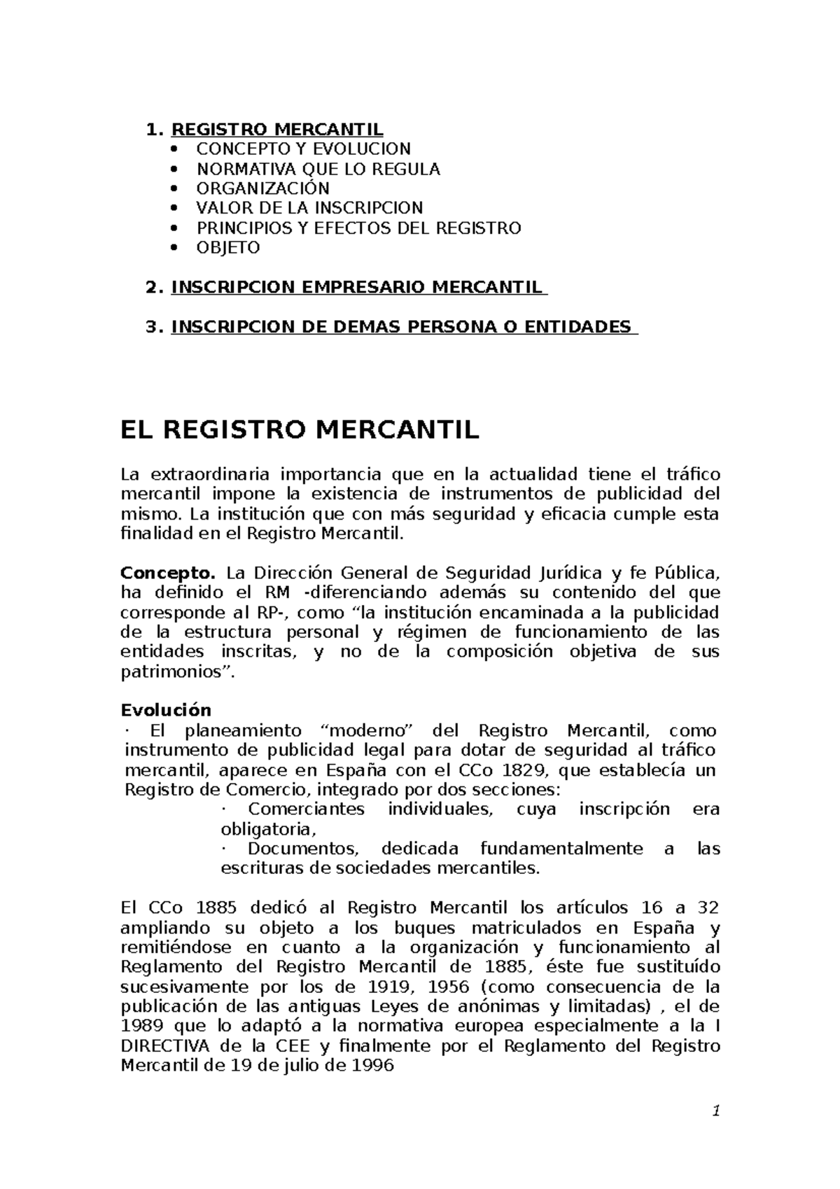 Registro Mercantil 3d68ee92c765777 a9e5facd9cebc28dc 1. REGISTRO MERCANTIL CONCEPTO Y Registro Mercantil 3d68ee92c765777 a9e5facd9cebc28dc 1. REGISTRO MERCANTIL CONCEPTO Y