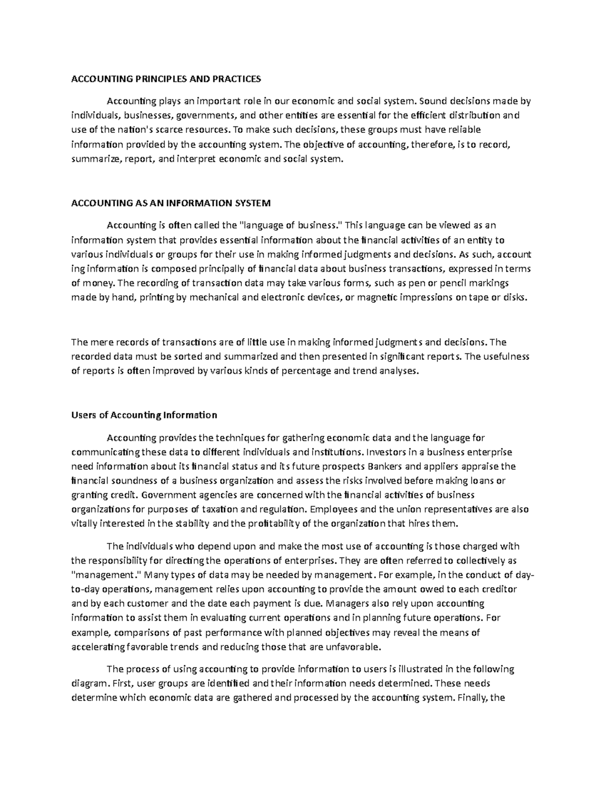 Accounting Principles AND Practices - ACCOUNTING PRINCIPLES AND ...