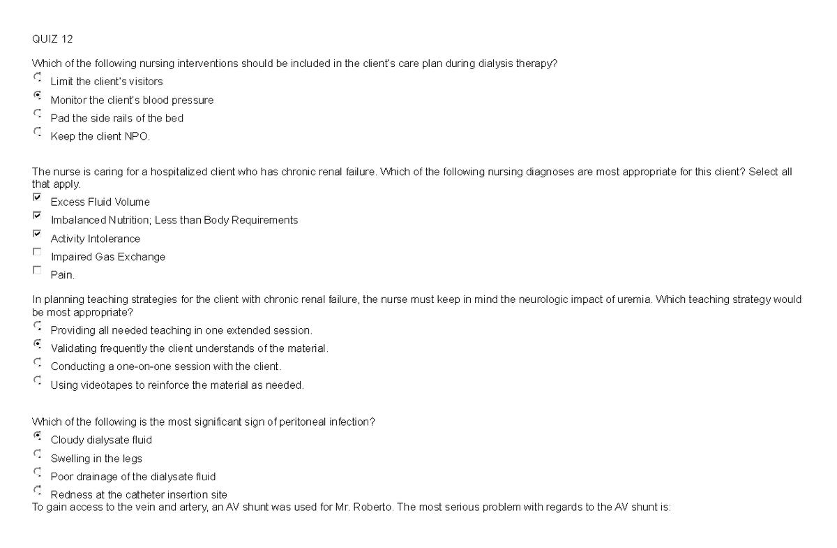 QUIZ 12 Nursing Quizzes for all. All subjects of nursing academics