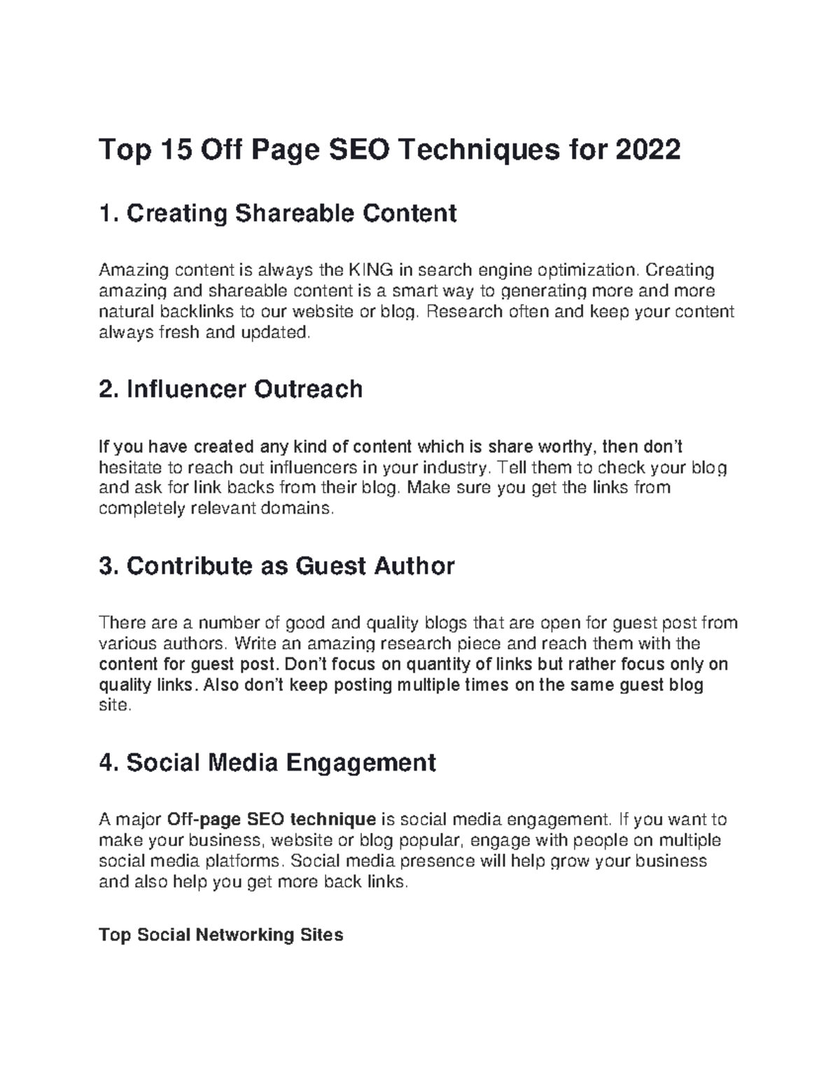 15 Off Page SEO Techniques - Creating Shareable Content Amazing content ...