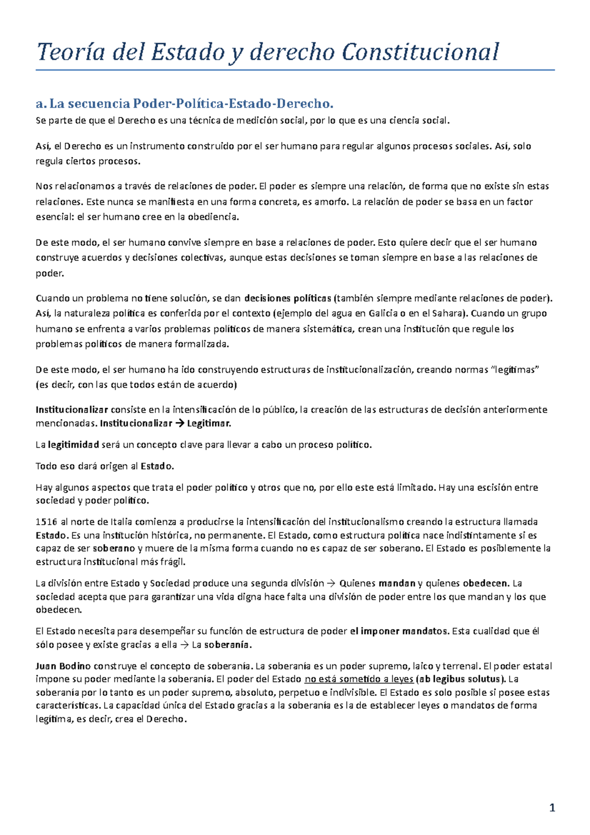 Teoria del Estado y Derecho constitucional - Teoría del Estado y ...