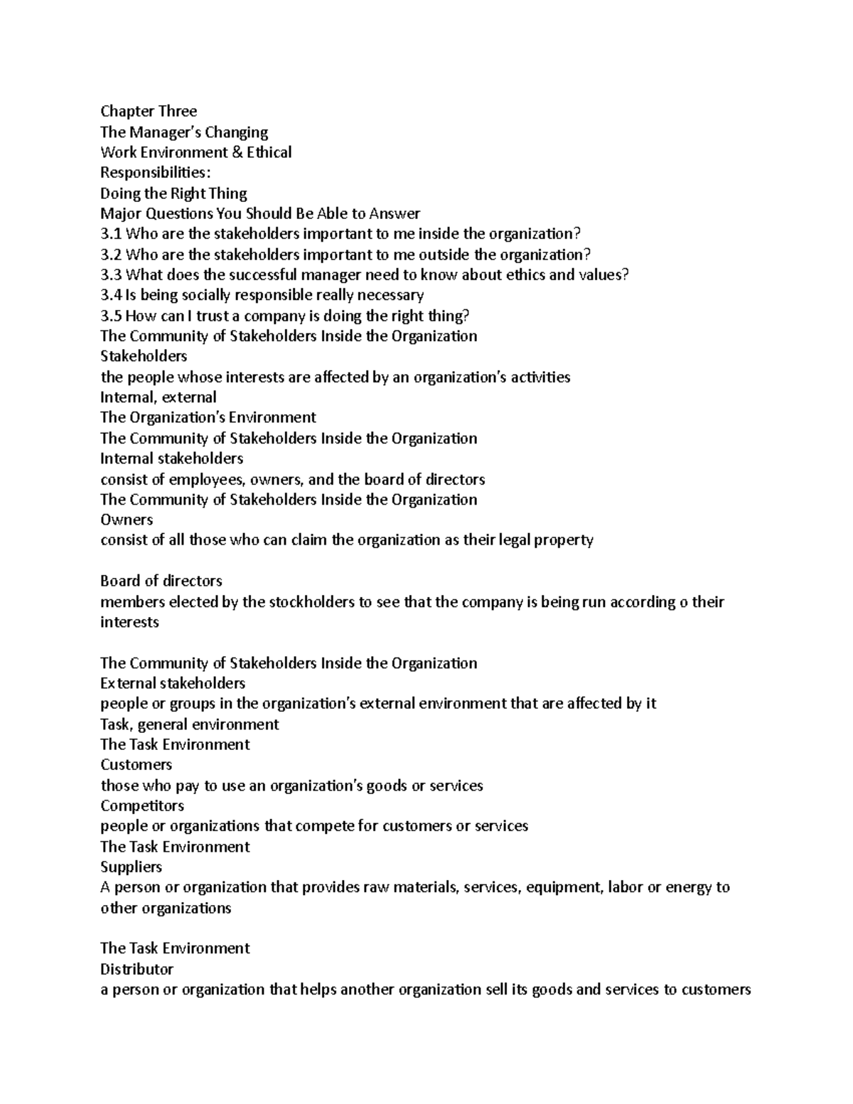 chapter-three-management-chapter-three-the-manager-s-changing-work