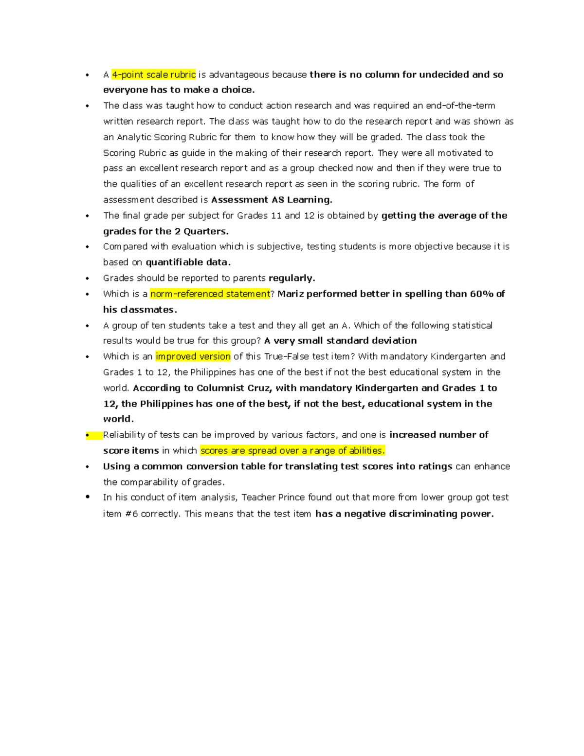 8-assessment-of-learning-a-4-point-scale-rubric-is-advantageous