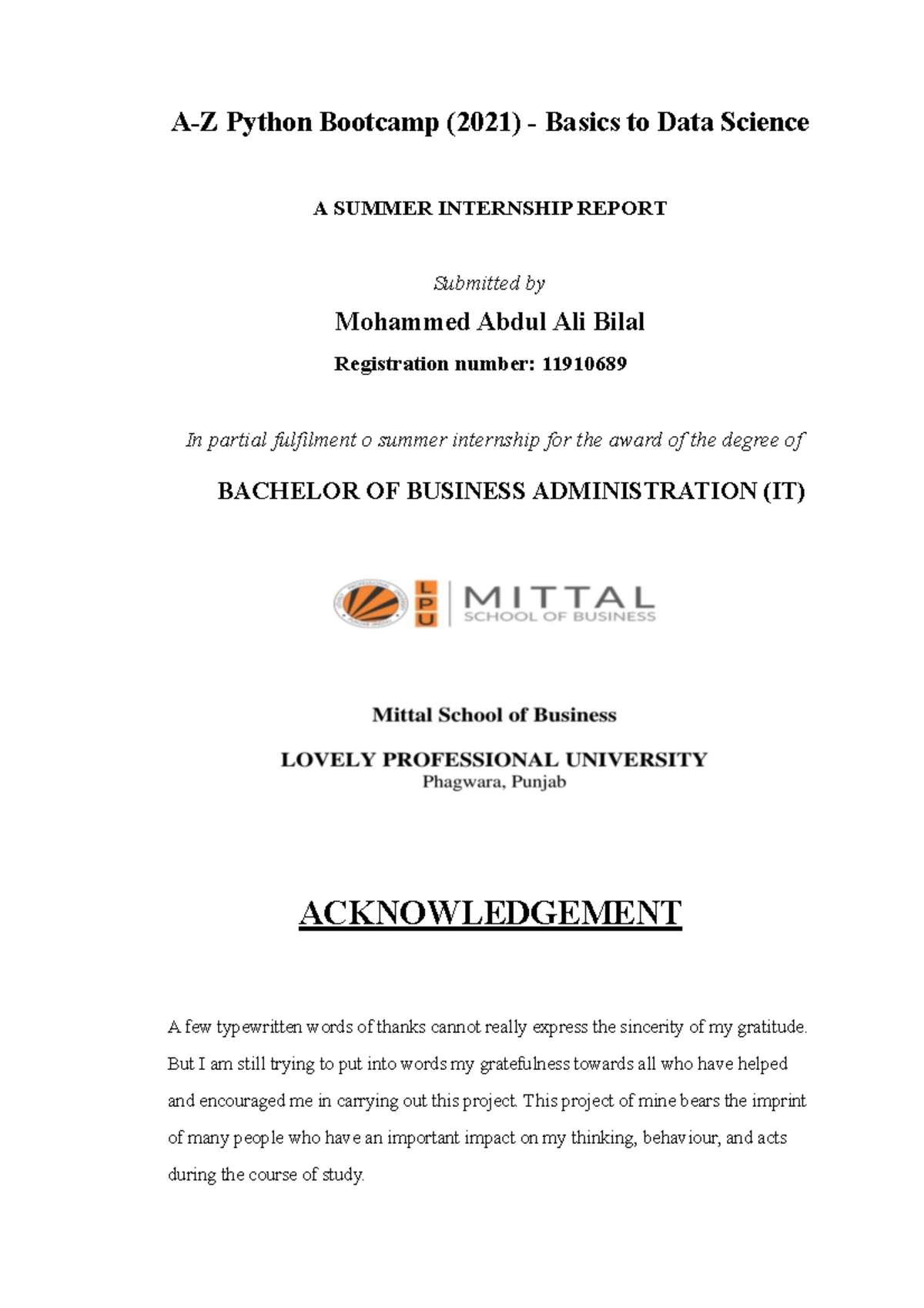 A-Z Python Boot campus - basics of python programming - A SUMMER ...