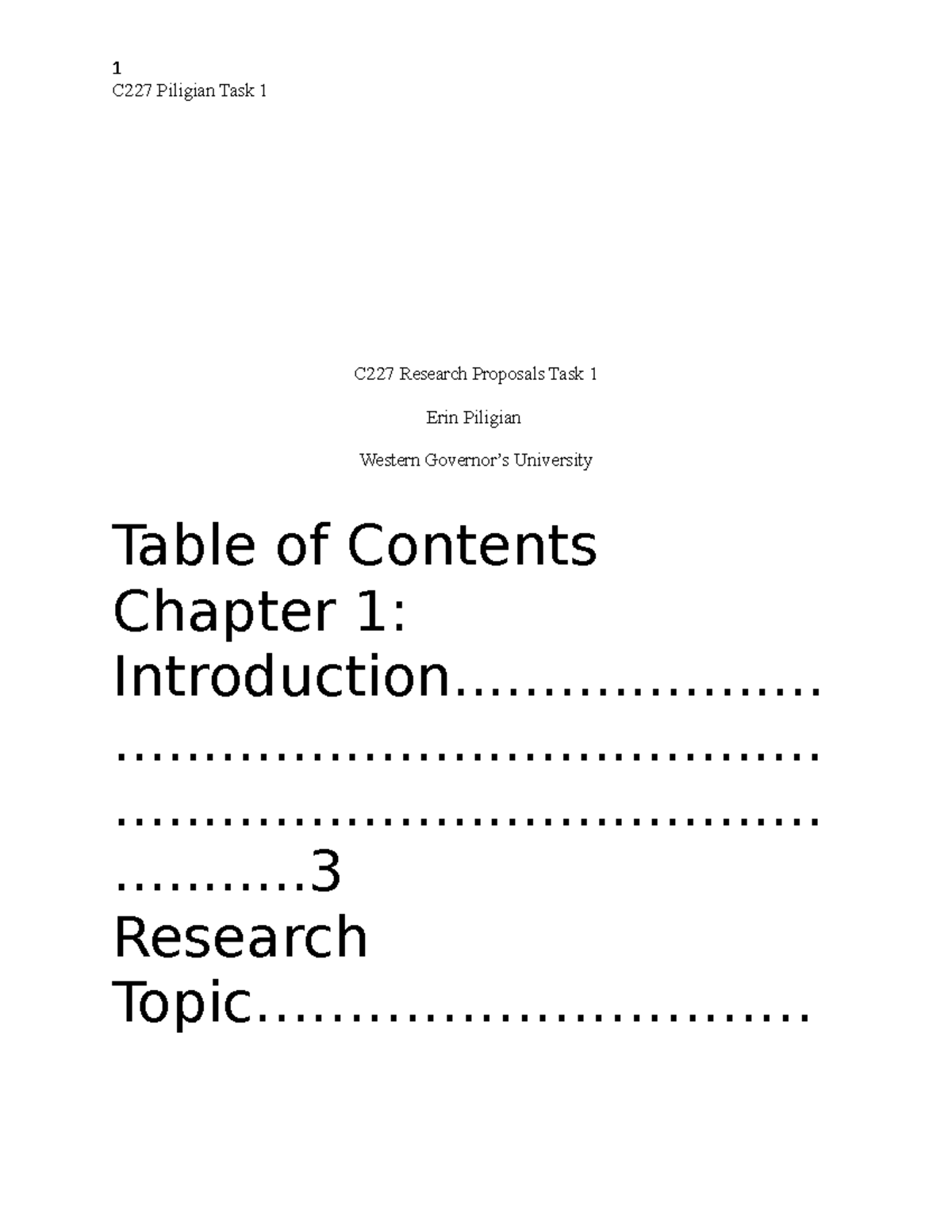 C227 Research Proposals Task 1