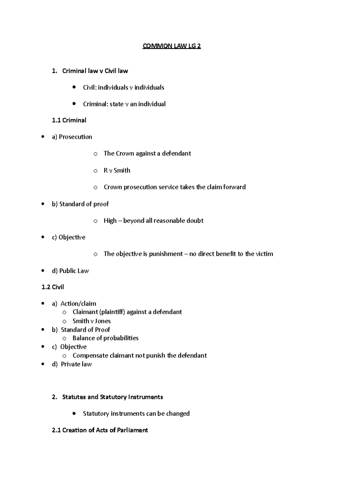Common LAW LG 2 Notes - general principles - COMMON LAW LG 2 Criminal ...