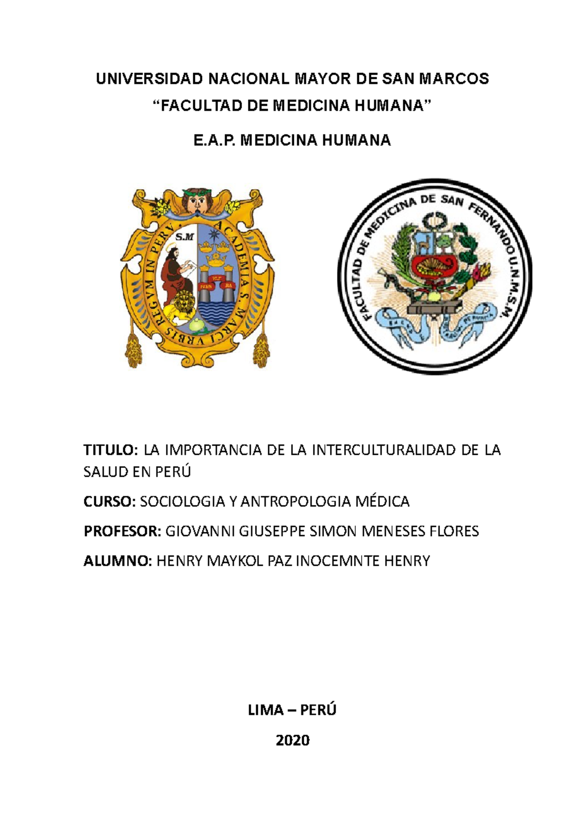 La Importancia De La Interculturalidad En Salud Universidad Nacional