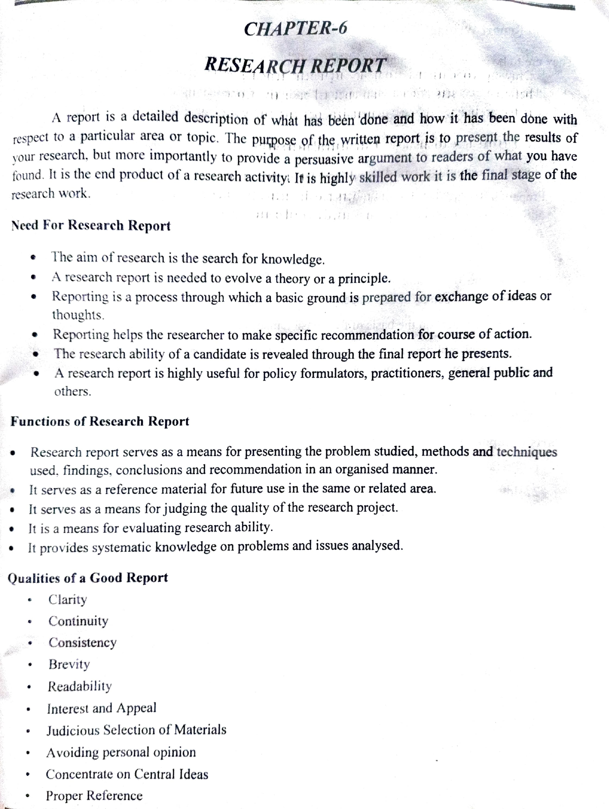 business research report define