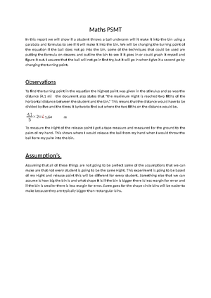 Math Method task sheet - Mathematical Methods — IA1 Page 1 Forest Lake ...