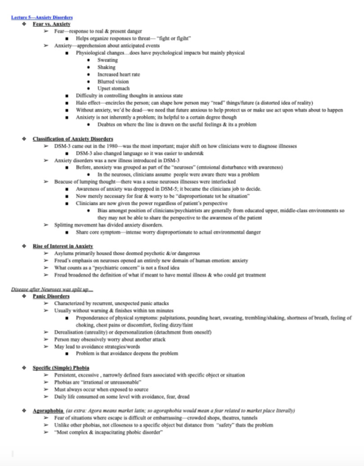 Lecture 5—Anxiety Orders - HLTHAGE 1CC3 - Studocu