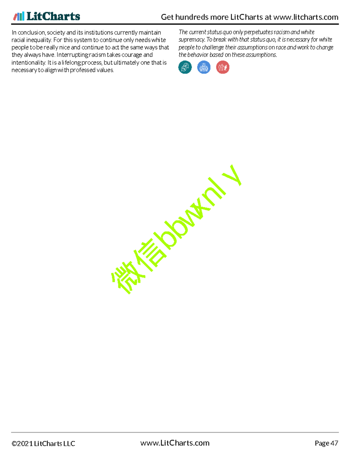 White-Fragility-Lit Chart 47 - In conclusion, society and its ...