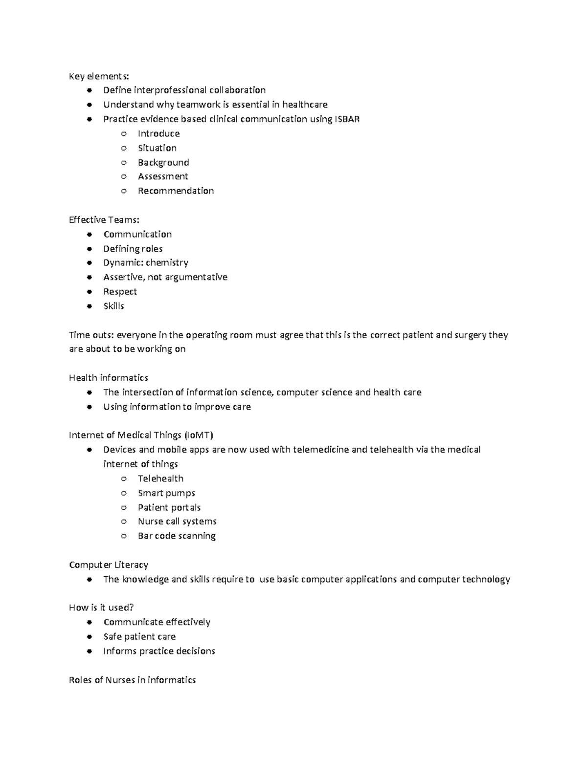 Elements Of Teamwork Worksheet Answers