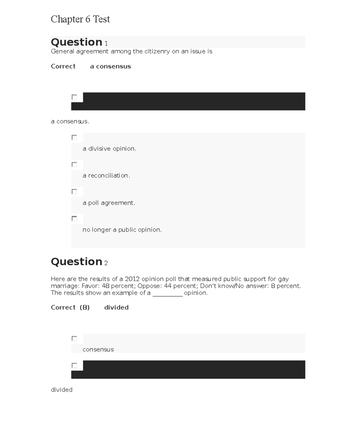 Test 6 November 18 Autumn 2019, questions and answers - Chapter 6 Test ...