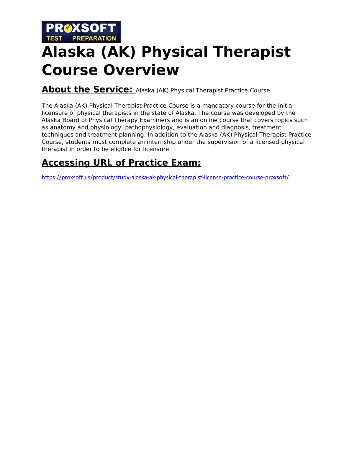 Alaska AK Physical Therapist Practice Course The Course Was   Thumb 1200 1553 